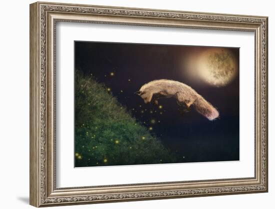 Chasing fireflies-Claire Westwood-Framed Art Print