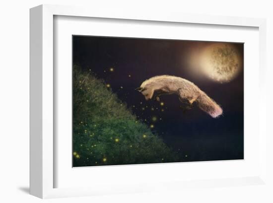 Chasing fireflies-Claire Westwood-Framed Art Print