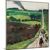 "Chasing the Fire Truck", June 30, 1956-John Falter-Mounted Giclee Print