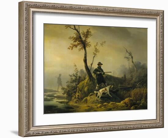 Chasse au canard-Horace Vernet-Framed Giclee Print