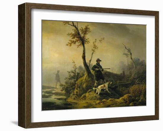 Chasse au canard-Horace Vernet-Framed Giclee Print