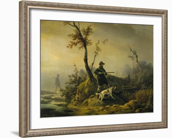 Chasse au canard-Horace Vernet-Framed Giclee Print