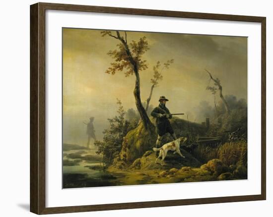 Chasse au canard-Horace Vernet-Framed Giclee Print