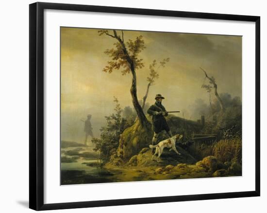 Chasse au canard-Horace Vernet-Framed Giclee Print