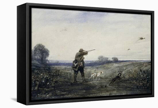 Chasse au faisan-Alexandre Gabriel Decamps-Framed Premier Image Canvas