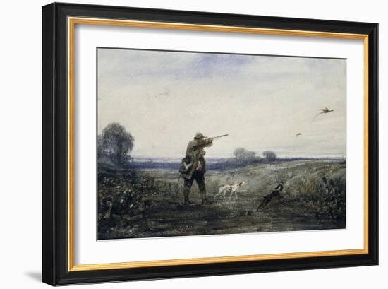 Chasse au faisan-Alexandre Gabriel Decamps-Framed Giclee Print