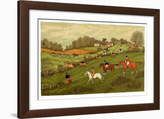 Chasse au renard-Vincent Haddelsey-Framed Limited Edition