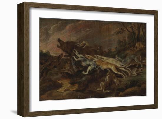 Chasse au sanglier-Paul De Vos-Framed Giclee Print