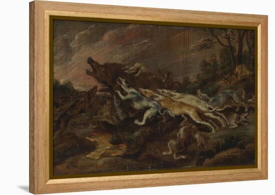 Chasse au sanglier-Paul De Vos-Framed Premier Image Canvas