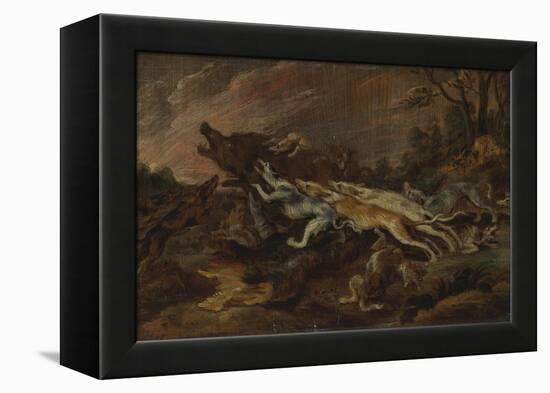 Chasse au sanglier-Paul De Vos-Framed Premier Image Canvas