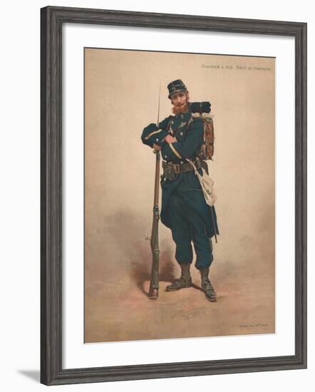 Chasseur a Pied, Tenue De Campagne-null-Framed Giclee Print
