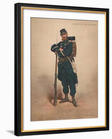 Chasseur a Pied, Tenue De Campagne-null-Framed Giclee Print