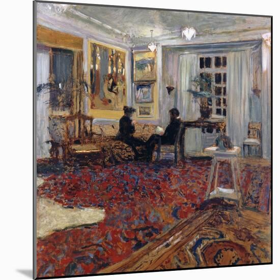 Chat at the Fontaines: Mr and Mrs Arthur Fontaine-Edouard Vuillard-Mounted Giclee Print