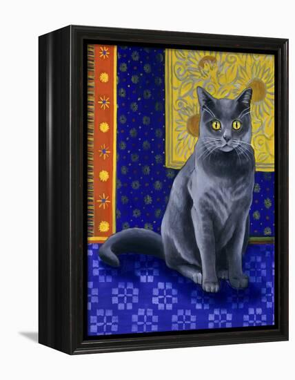 Chat Chartreux, Series I-Isy Ochoa-Framed Premier Image Canvas