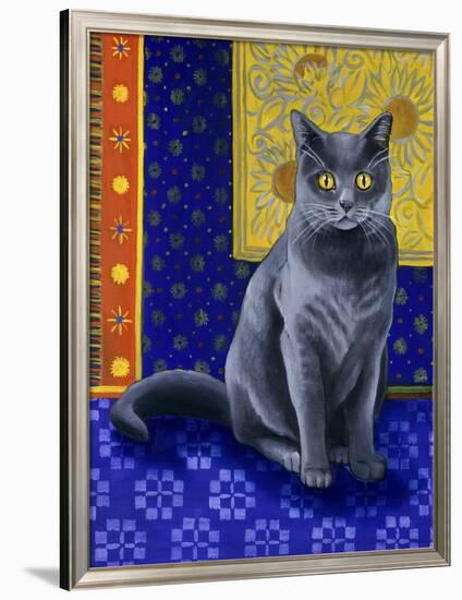 Chat Chartreux, Series I-Isy Ochoa-Framed Premium Giclee Print