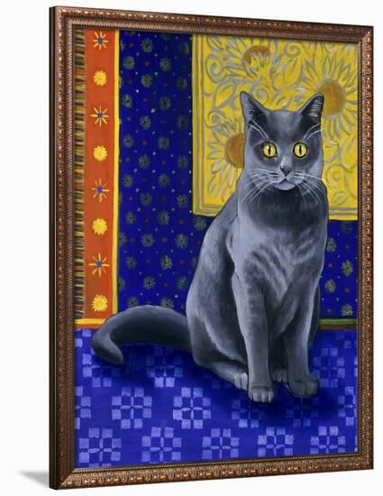 Chat Chartreux, Series I-Isy Ochoa-Framed Premium Giclee Print