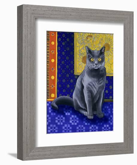 Chat Chartreux, Series I-Isy Ochoa-Framed Giclee Print