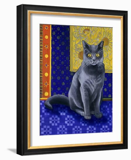 Chat Chartreux, Series I-Isy Ochoa-Framed Giclee Print