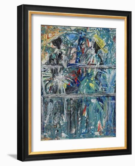 Chat in the Park-Ikahl Beckford-Framed Giclee Print