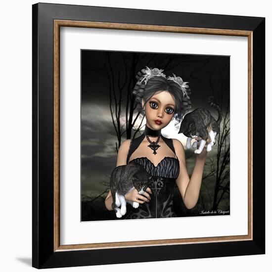 Chat levé-Isabelle Chaynee-Framed Art Print