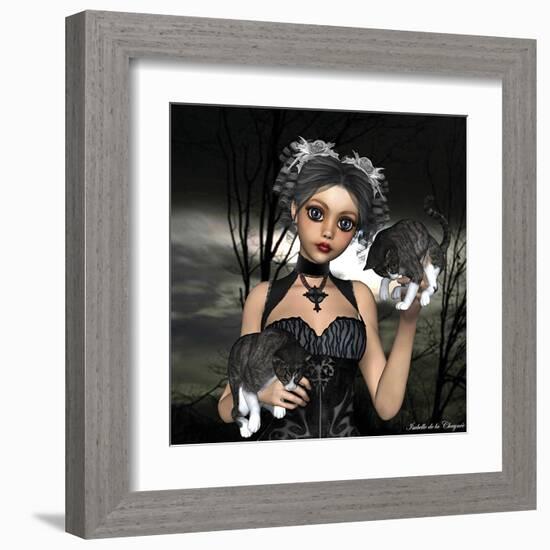 Chat levé-Isabelle Chaynee-Framed Art Print