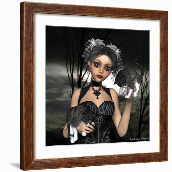 Chat levé-Isabelle Chaynee-Framed Art Print