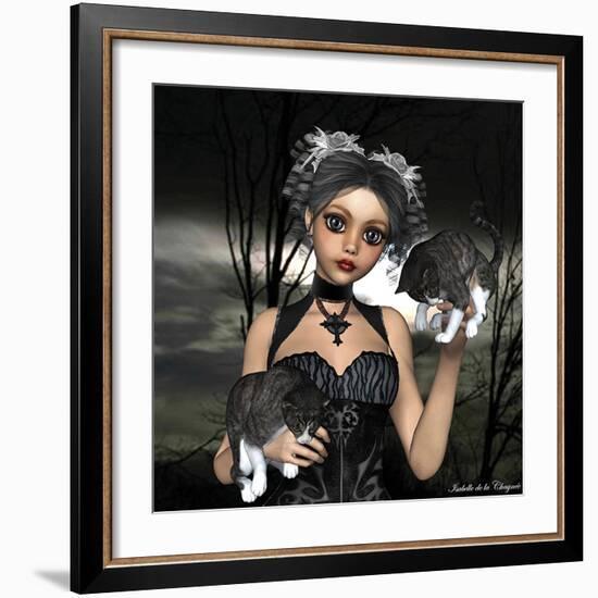 Chat levé-Isabelle Chaynee-Framed Art Print