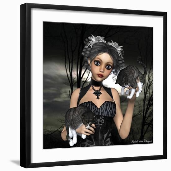 Chat levé-Isabelle Chaynee-Framed Art Print