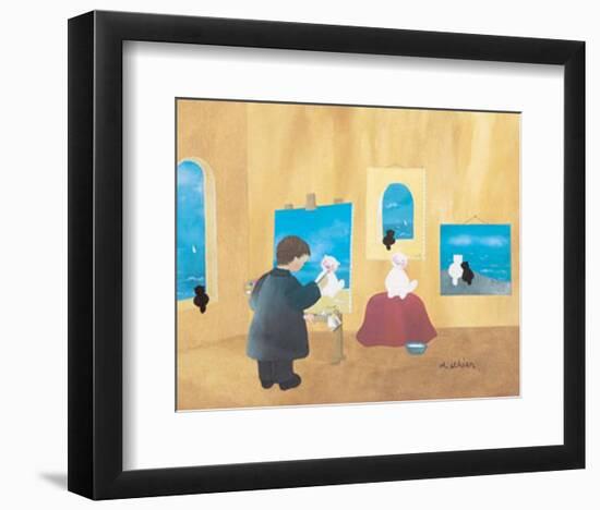 Chat Modele-Diane Ethier-Framed Art Print