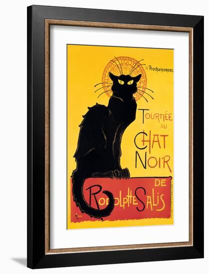 Chat Noir-Théophile Alexandre Steinlen-Framed Art Print