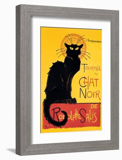 Chat Noir-Théophile Alexandre Steinlen-Framed Art Print