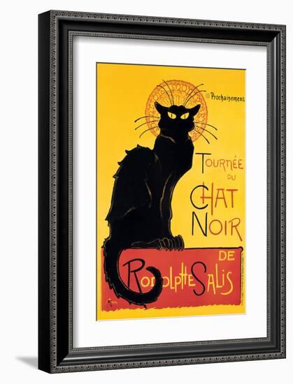 Chat Noir-Théophile Alexandre Steinlen-Framed Art Print