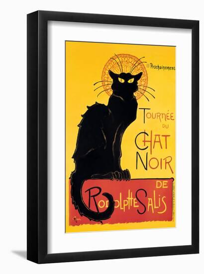 Chat Noir-Théophile Alexandre Steinlen-Framed Art Print