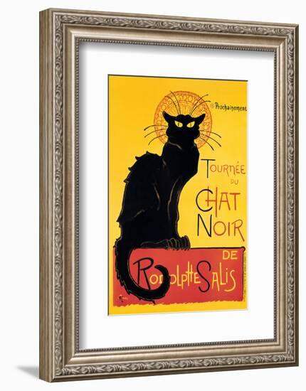 Chat Noir-Théophile Alexandre Steinlen-Framed Art Print