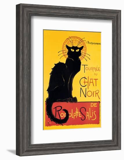 Chat Noir-Théophile Alexandre Steinlen-Framed Art Print