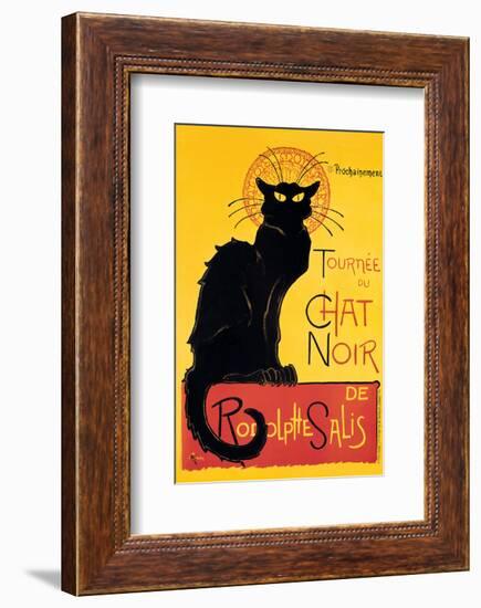 Chat Noir-Théophile Alexandre Steinlen-Framed Art Print