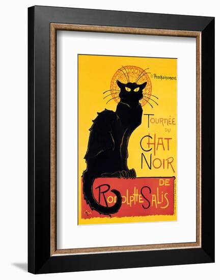 Chat Noir-Théophile Alexandre Steinlen-Framed Art Print