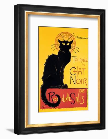 Chat Noir-Théophile Alexandre Steinlen-Framed Art Print