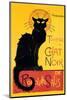 Chat Noir-Théophile Alexandre Steinlen-Mounted Art Print