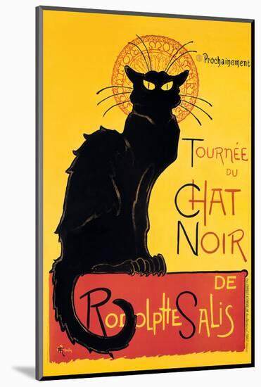 Chat Noir-Théophile Alexandre Steinlen-Mounted Art Print