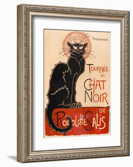 Chat Noir-Théophile-Alexandre Steinlen-Framed Art Print