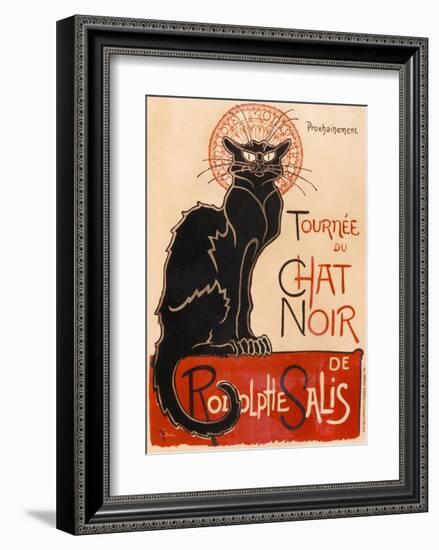 Chat Noir-Théophile-Alexandre Steinlen-Framed Art Print