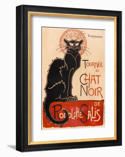 Chat Noir-Théophile-Alexandre Steinlen-Framed Art Print