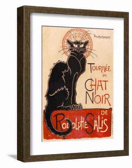 Chat Noir-Théophile-Alexandre Steinlen-Framed Art Print