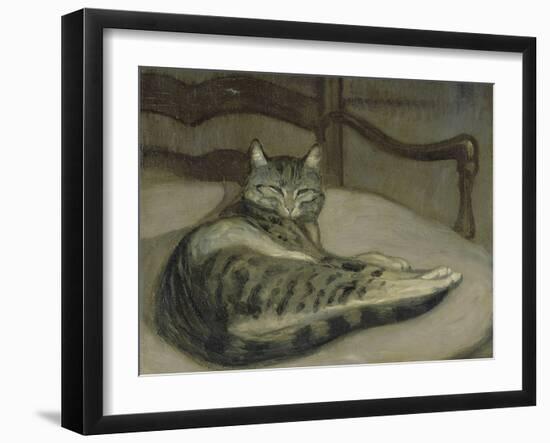 Chat sur un fauteuil-Théophile Alexandre Steinlen-Framed Giclee Print