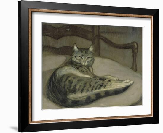 Chat sur un fauteuil-Théophile Alexandre Steinlen-Framed Giclee Print