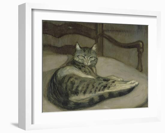 Chat sur un fauteuil-Théophile Alexandre Steinlen-Framed Giclee Print