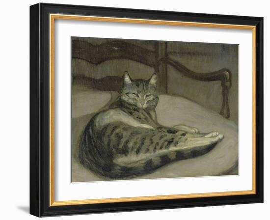 Chat sur un fauteuil-Théophile Alexandre Steinlen-Framed Giclee Print