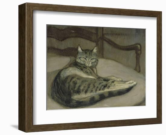 Chat sur un fauteuil-Théophile Alexandre Steinlen-Framed Giclee Print