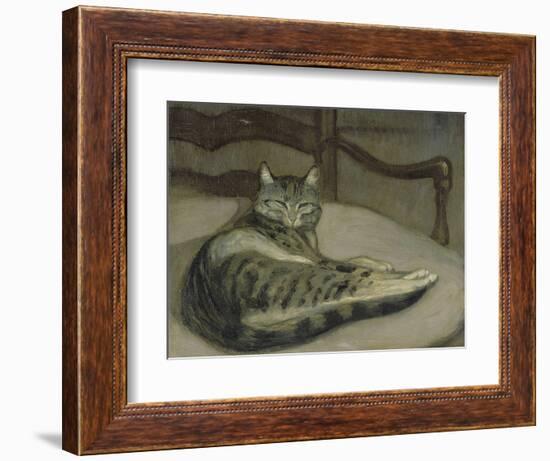 Chat sur un fauteuil-Théophile Alexandre Steinlen-Framed Giclee Print